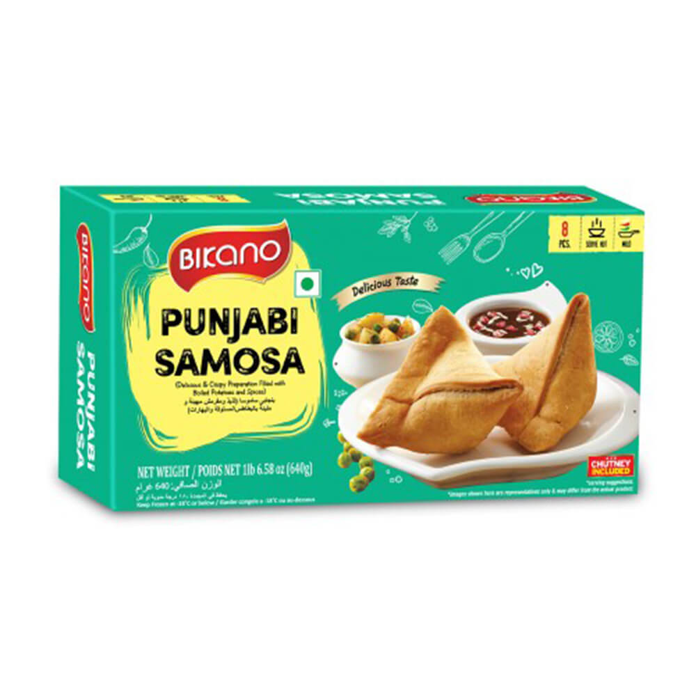 Bikano Punjabi Samosa 640g (8 Pcs) INDIAN SNACK